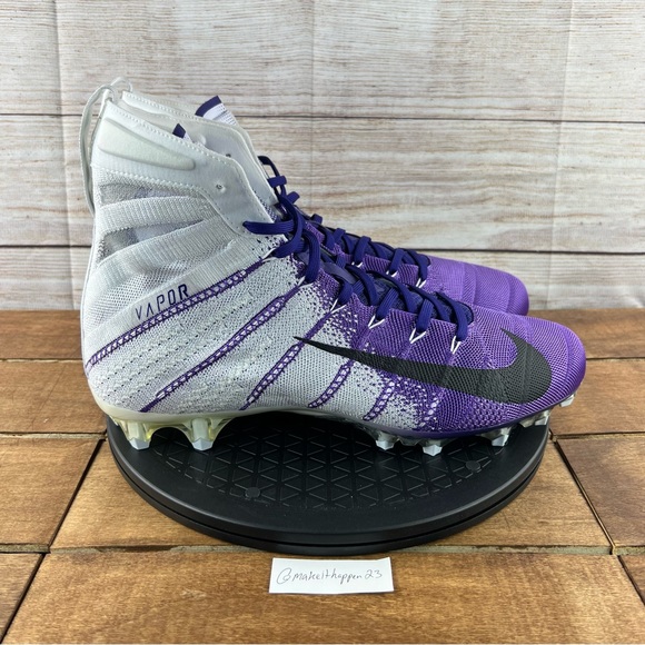 Nike Vapor Untouchable 3 Elite Purple White Football Cleats main image 5